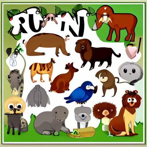 Image similar to animals clipart round