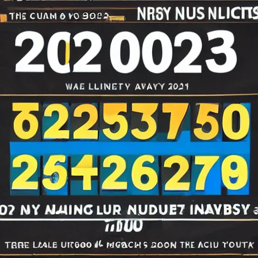 Image similar to the winning lottery numbers for 2 0 2 3