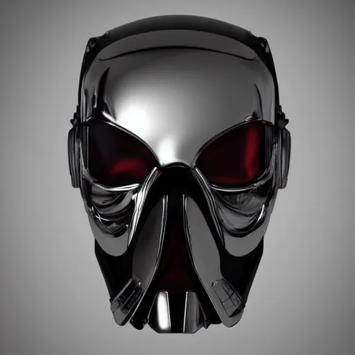 Image similar to chrome cyberpunk android mask, 8k, detailed, gothic, shiny, unreal engine,