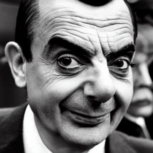 Image similar to mr bean at the nuremberg trials