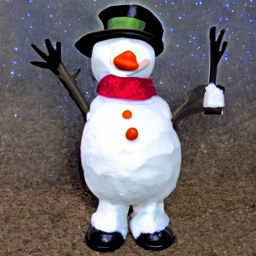 Prompt: screaming frosty the snowman