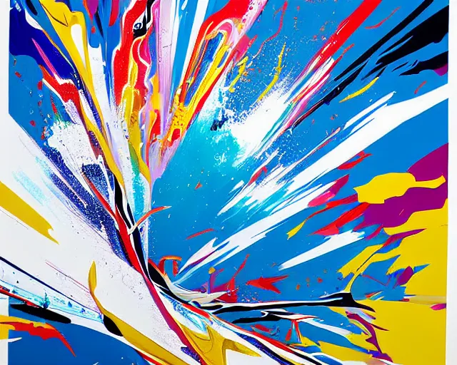 Image similar to huge splash artwork by futura 2 0 0 0