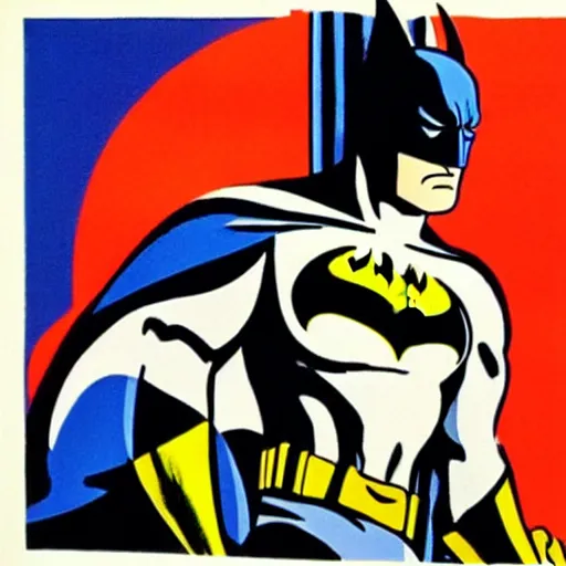 Image similar to batman by roy lichtenstein