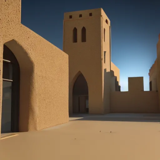 Prompt: timbuktu, octane render, unreal engine