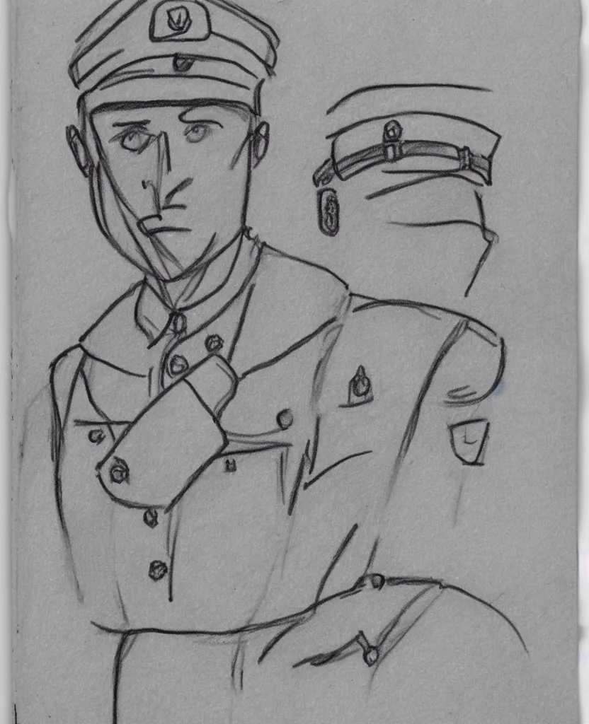 Image similar to stil frames of a drawing on stop motion sketchbook of a soldier from wwii writing a letter to home, minimal, black and white