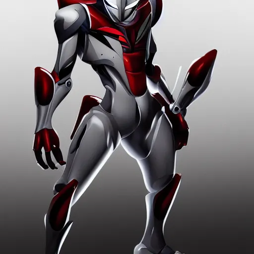 Prompt: Ultraman Mecha exposed to the symbiote and became Animaniacs character. Create by Gustave Courbet,high detailed,fine art,trending on Artstation, smooth draw,Sharp focus.