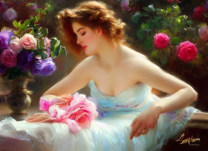 Prompt: rose petal bloom by vladimir volegov and alexander averin and delphin enjolras