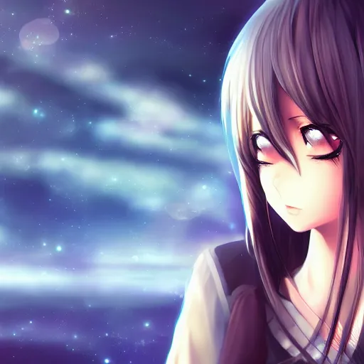 Image similar to Anime girl, HD anime, cinematic lighting, trending on Pixiv, wallpaper,