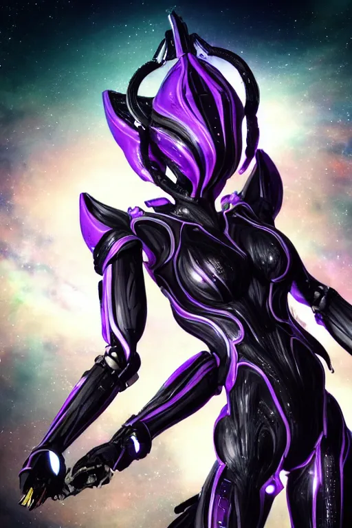 Prompt: galactic hyperdetailed elegant beautiful stunning giantess anthropomorphic mecha sexy hot female snake goddess, sharp spines, sharp mecha snake head, sharp purple eyes, sharp black skin, sharp black armor, bigger than galaxy, epic proportions, epic scale, epic size, snake art, warframe fanart, furry, goddess, giantess, furaffinity, octane render