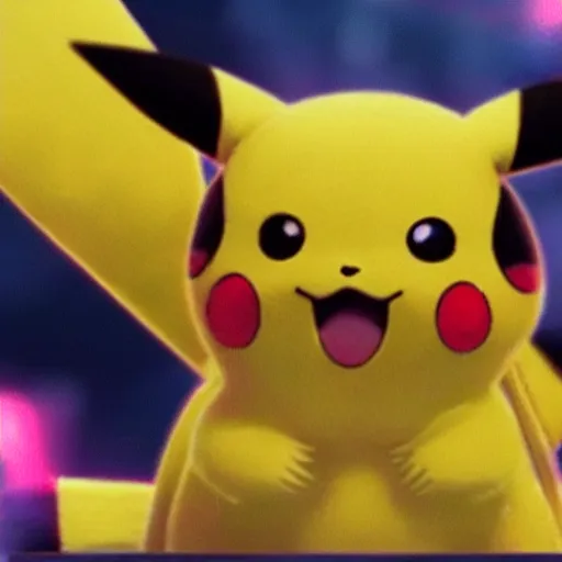 Image similar to pikachu but there is something slightly off, a subtle uncanny change