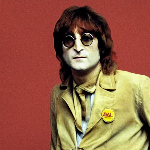 Image similar to john lennon, lemon