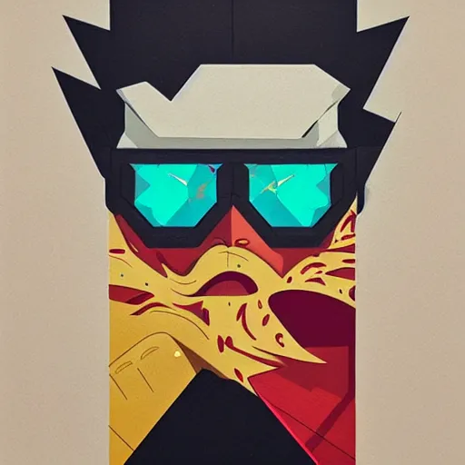 Prompt: Bape x Chrono Trigger profile picture by Sachin Teng, asymmetrical, Organic Painting ,geometric shapes, hard edges, energetic, graffiti, street art:2 by Sachin Teng:4