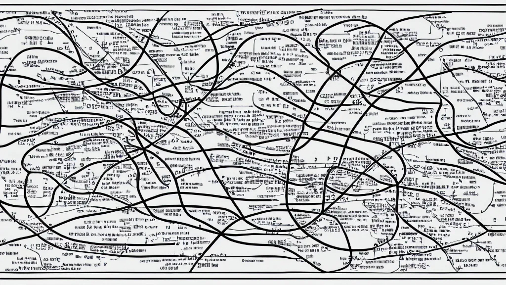 Image similar to line drawing endurable force subway map