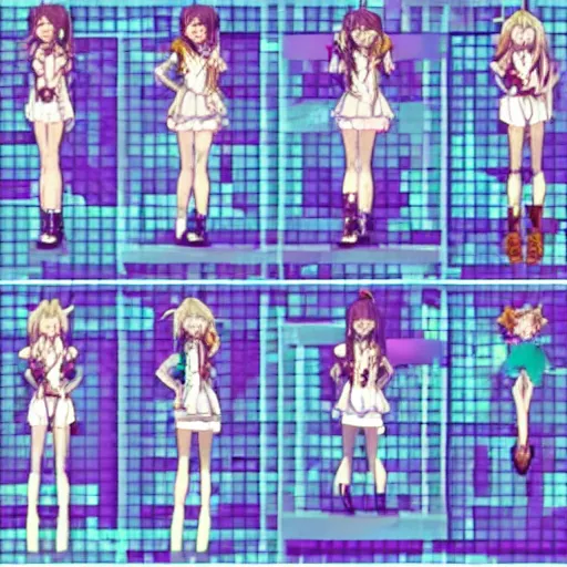 Image similar to visual novel sprites from the waist up cute expressive