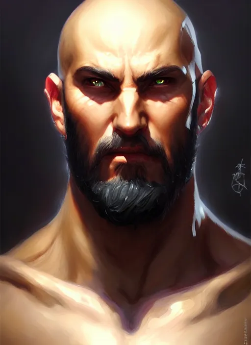 Image similar to a _ fantasy _ style _ portrait _ painting _ of brute oil _ painting _ unreal _ 5 _ daz. _ rpg _ portrait _ extremely _ detailed _ artgerm _ greg _ rutkowski _ greg