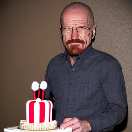 Image similar to birthday party photos of walter white