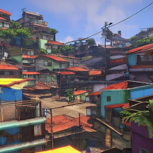 Prompt: favela in street fighter 5