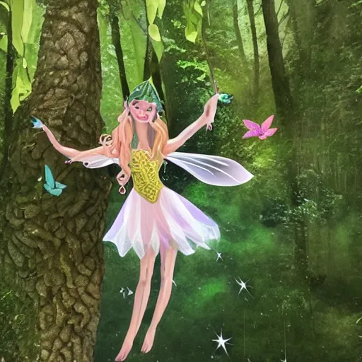 Image similar to ✨🧚‍♀️🌳