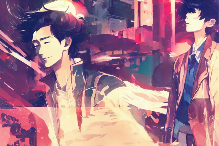 Image similar to digital illustration of aw 1 1 mr 2, by makoto shinkai, ilya kuvshinov, lois van baarle, rossdraws, basquiat