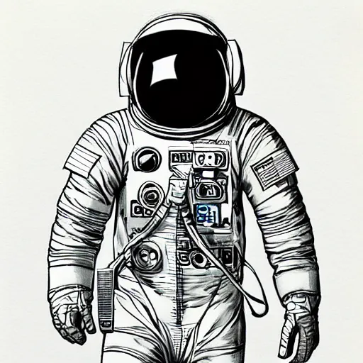 Image similar to an astronaut by king jung gi