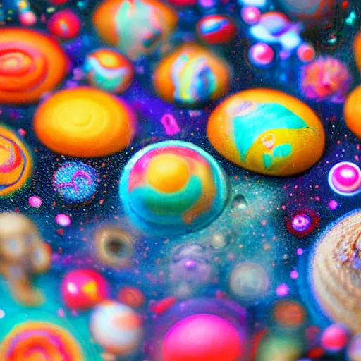 Image similar to fisher price couch, perfect focus, psychedelic trippy couch in space, planets, milky way, sofa scene from tv show hyper detailed 5 5 mm 8 5 mm, toy photography, made out of plastic