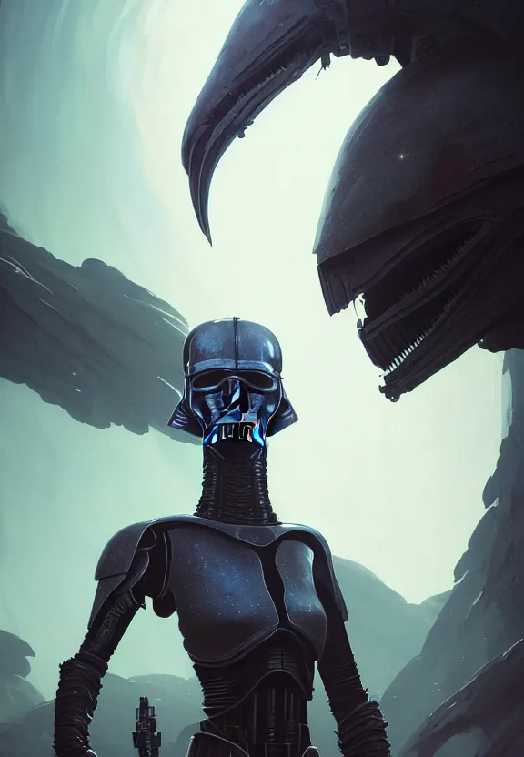 Image similar to highly detailed medium shot portrait of an unknown star wars character as a science fiction alien, in skyrim, stephen bliss, unreal engine, fantasy art by greg rutkowski, loish, rhads, ferdinand knab, makoto shinkai and lois van baarle, ilya kuvshinov, rossdraws, tom bagshaw, global illumination, radiant light, detailed and intricate environment