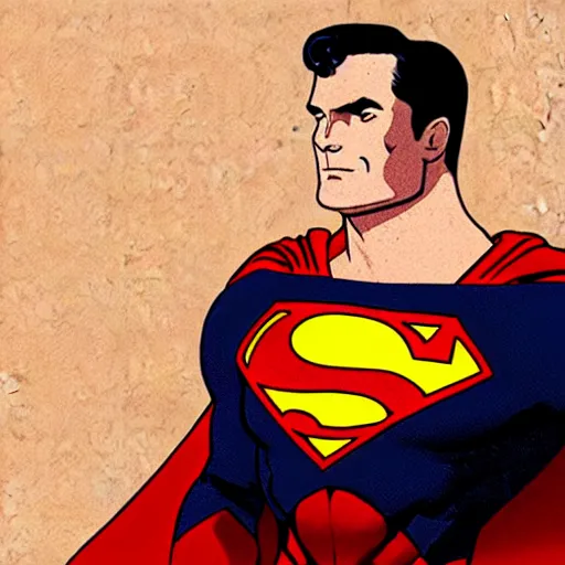 Image similar to concept art superman