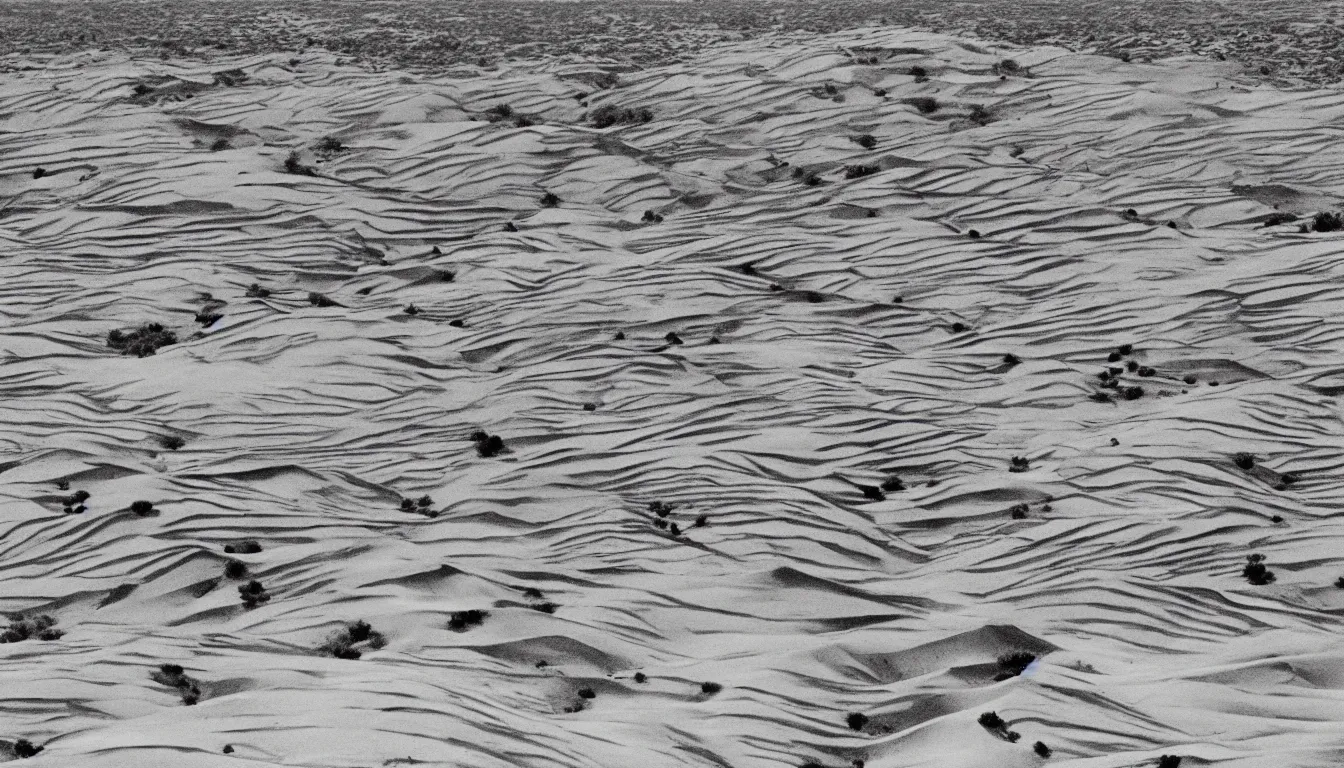 Image similar to saharan desert dunes by van gogh, black and white