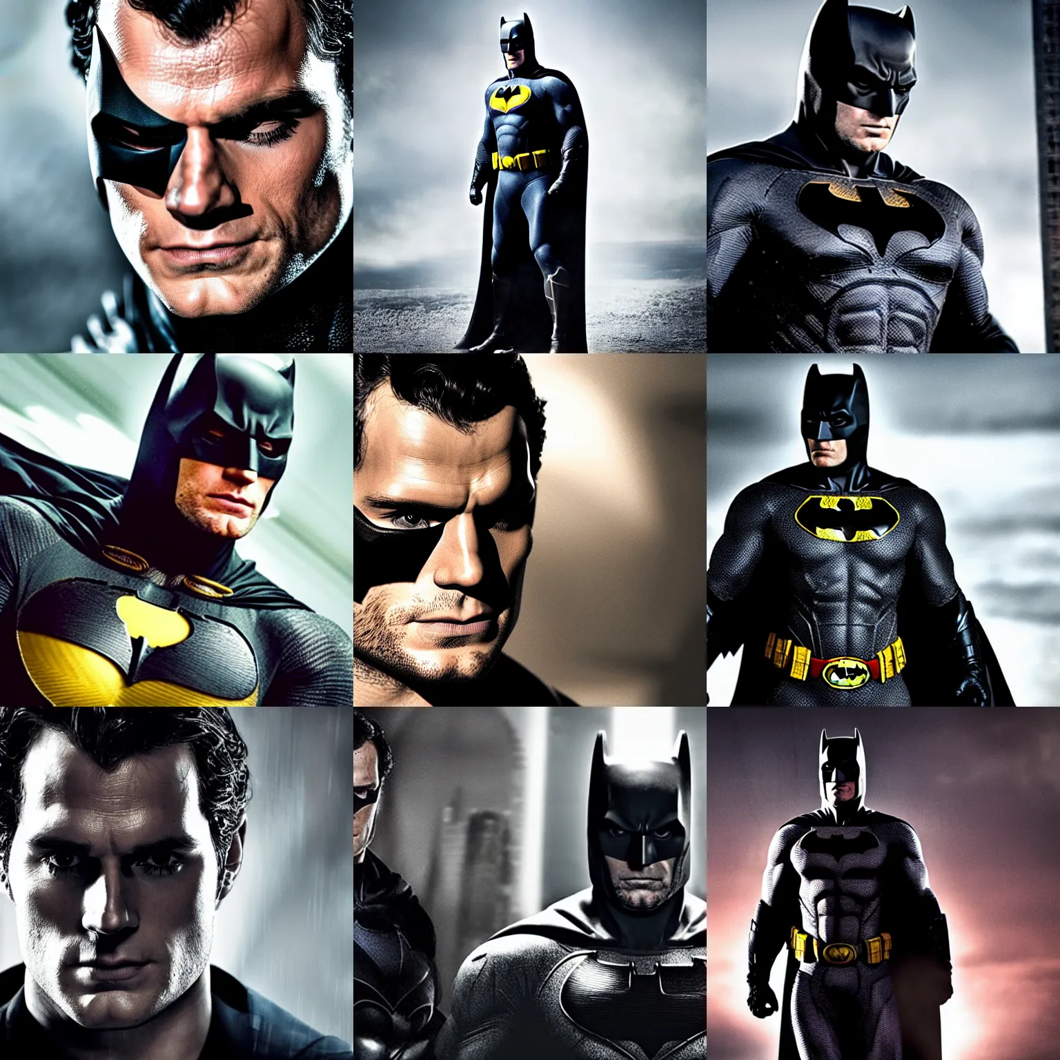 Prompt: henry cavill as batman 4 k