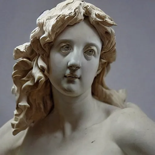 Image similar to “ a extremely detailed female figure stunning sculpture by bernini in 1 9 th century ”