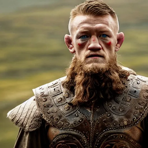 Image similar to Connor McGregor in vikings very detailed 4k quality super realistic