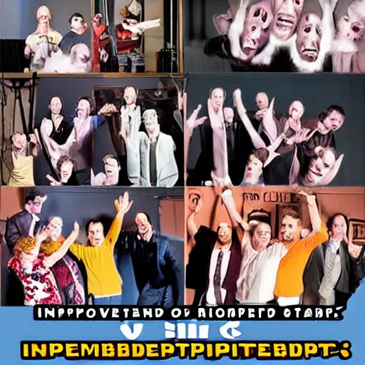 Image similar to improvised comedy