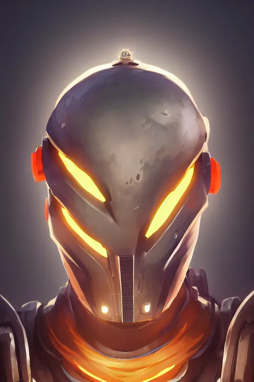 Image similar to epic mask helmet robot ninja portrait stylized as fornite style game design fanart by concept artist gervasio canda, behance hd by jesper ejsing, by rhads, makoto shinkai and lois van baarle, ilya kuvshinov, rossdraws global illumination radiating a glowing aura global illumination ray tracing hdr render in unreal engine 5