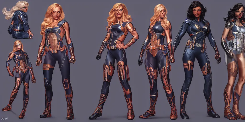 Female Marvel Superhero Concept Art Award Winning Stable Diffusion