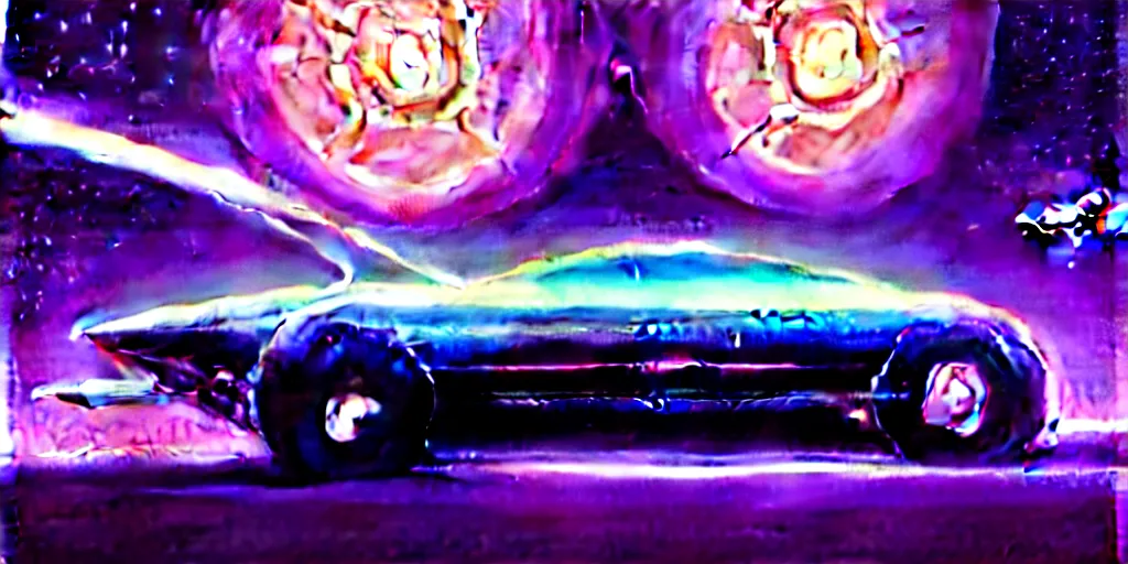 Image similar to futuristic vehicle travelling in hyperspace, hyper detailed, digital art, artstation, cinematic lighting, studio quality, smooth render, by peter mohrbacher, hajime sorayama, wayne barlowe, boris vallejo, aaron horkey, gaston bussiere, craig mullins