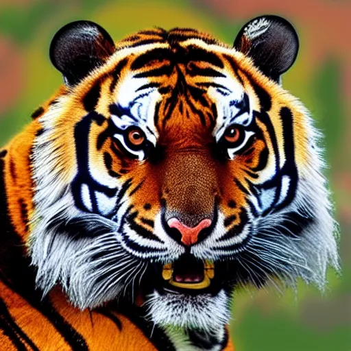 Prompt: kenny the down syndrome tiger