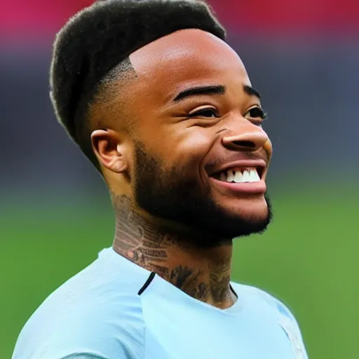 Prompt: raheem sterling as a cabbage