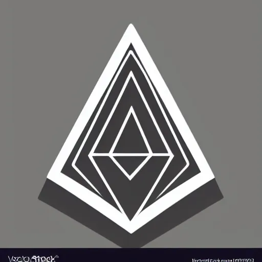 Image similar to Occult Triangle Vector Icon, Black and white