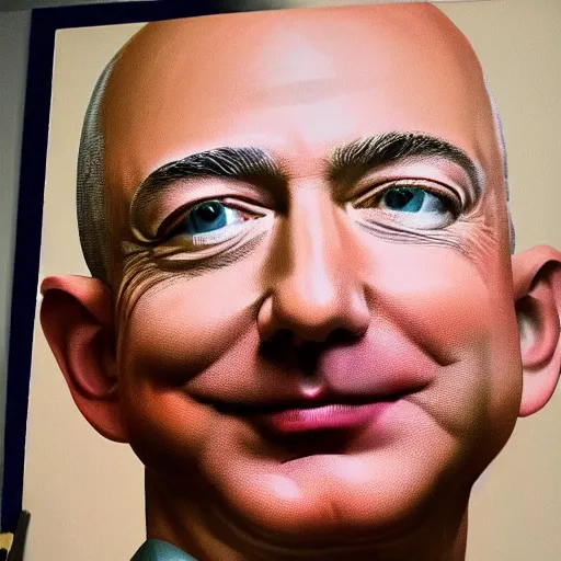 Prompt: painting of jeff bezos with amazon warriors, detailed, masterpiece