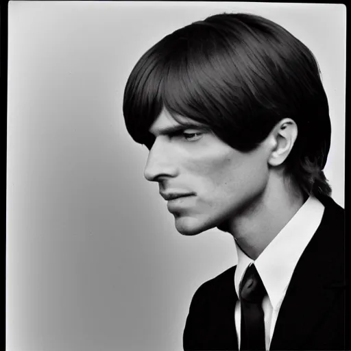 Image similar to A photograph portrait of Jerma985 with short-medium length hair a combover wearing early 1970s menswear in the early 1970s, taken in the early 1970s, grainy, taken on a 1970s Polaroid Camera, realistic, hyperrealistic, very realistic, highly detailed, very detailed, extremely detailed, detailed, digital art, trending on artstation, colorized photo