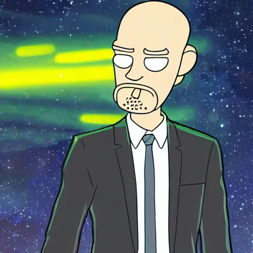 Prompt: max branning in rick and morty, high quality, portrait, jake wood