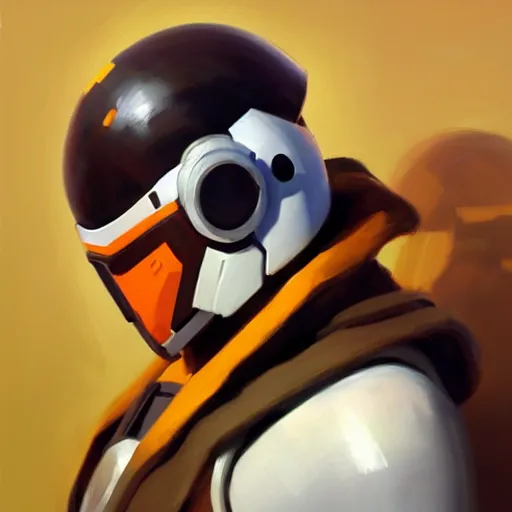 Image similar to greg manchess portrait painting of bb 8 as overwatch character, medium shot, asymmetrical, profile picture, organic painting, sunny day, matte painting, bold shapes, hard edges, street art, trending on artstation, by huang guangjian and gil elvgren and sachin teng