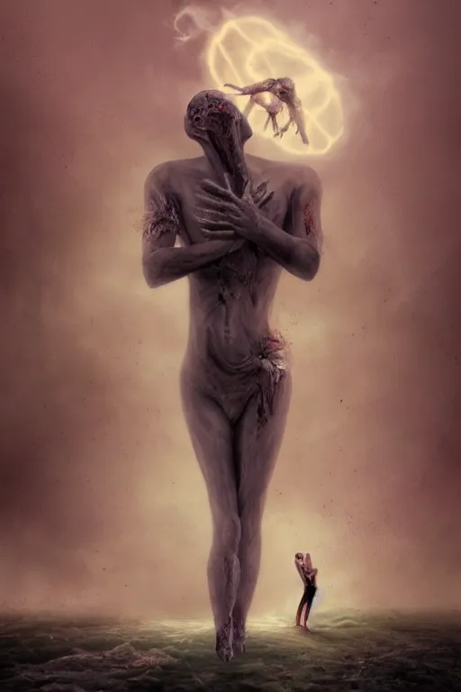 Image similar to the sweet release of death, somber surreal fantasy art