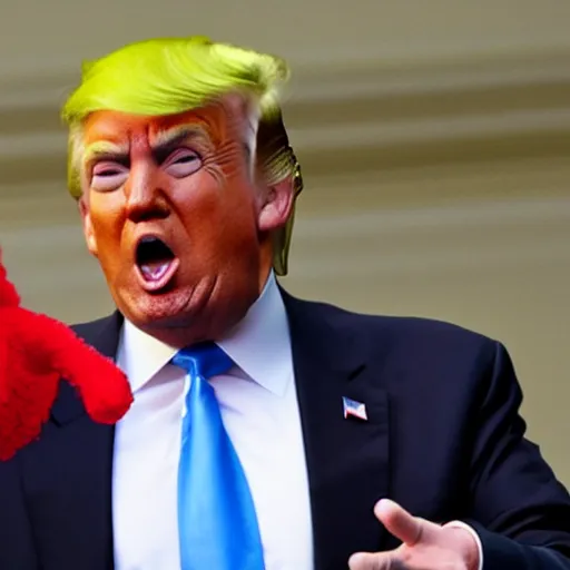 Image similar to donald trump in a clown suit