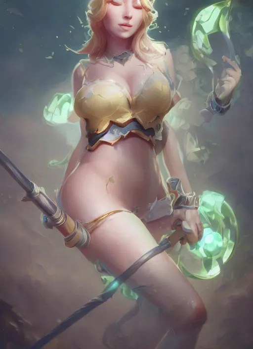 Image similar to janna, from league of legends, au naturel, hyper detailed, digital art, trending in artstation, cinematic lighting, studio quality, smooth render, unreal engine 5 rendered, octane rendered, art style by klimt and nixeu and ian sprigger and wlop and krenz cushart