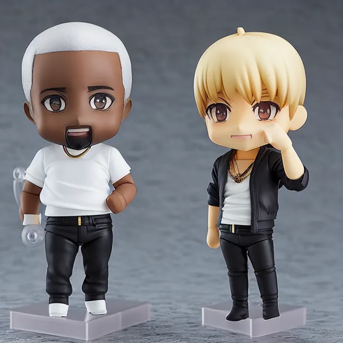 Image similar to An anime Nendoroid of Kanye, figurine, detailed product photo