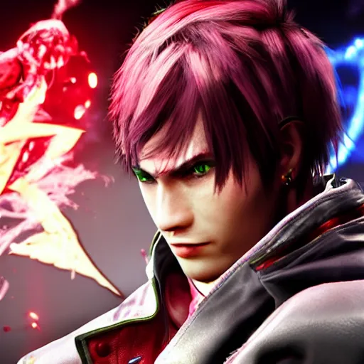 Image similar to Lil Peep in Tekken7,