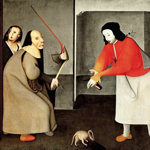 Image similar to Seinfeld by Hieronymous Bosch