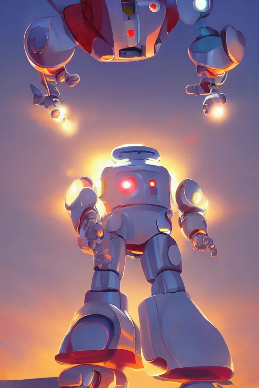 Image similar to metabots medabots medarotto medarot robot minimalist comics, behance hd by jesper ejsing, by rhads, makoto shinkai and lois van baarle, ilya kuvshinov, rossdraws global illumination ray tracing hdr radiating a glowing aura