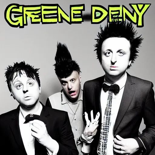 Prompt: Green Day album cover titled: European Idiot